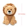 Cuddle Barn - Lucas The Lion | Soft Cuddly Interactive Animal Stuffed Lion | Twirls Around to Wild Thing | Animated Plush Toy, 10 inches view 4