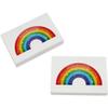 Azeeda 2 x 45mm 'Rainbow with Sparkle' Erasers/Rubbers (ER00034361) view 1