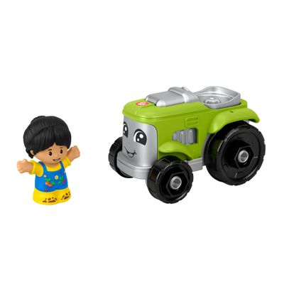 Fisher-Price Little People Toddler Toy Tractor and Farmer Character Figure for Preschool Pretend Play Kids Ages 1+ Years