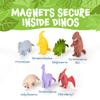 POPULAR PLAYTHINGS Magnetic Dinosaurs for Toddlers 1-3, Mix or Match Dinosaur Toys, Set of 7 Gift for Kids - Dinosaurs with Pop-up Playmat view 4