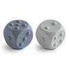 mushie Silicone Dice Press Toy | Baby Sensory Play for 10+ Months (Tradewinds/Stone) view 1