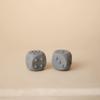 mushie Silicone Dice Press Toy | Baby Sensory Play for 10+ Months (Tradewinds/Stone) view 2