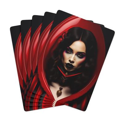 Brian Bula Gothic Valentine Playing Cards Art Halloween Scary Horror Valentine's Day Poker Cards