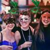 KRE Green Mardi Gras Party Mask with Plastic Gems and Feathers for Parties Masquerade Ball Sophistication Art Material Supplies Costume Mask for Social Gathering Pack of 1 with Bonus Item Regasfy view 2