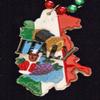 Italian Flag Country Grapes Food Mardi Gras Bead Necklace New Orleans view 2
