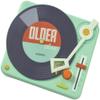 DecoSet Older Than Record Player Cake Topper, Retro Cake Decoration For Birthday Or Retirement Celebration, Food Safe view 3