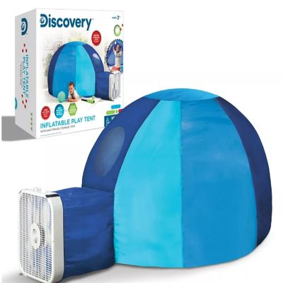 Discovery Inflatable Play Tent, Modern Castle Theme, 77" x 50"