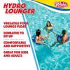 WAHU Hydro Lounger Versatile Pool Lounge Float for Sunbathing, Inflatable Beach and Pool Float Lounger with Inflate/Deflate Valve, Blue/Light Blue view 2