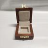 Personalised Gold Pound Wooden Case with Engraving Gift Idea for Christening (BIA) view 1