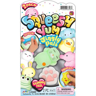 36 Packs: 2 ct. (72 Total) Ja-Ru Squeesh Yum Jiggly Pals