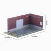 harayaa /24 Model Car Parking Lot Scene Model Toys Storage Function PVC Material Stereo Modified Garage Suitable for Table, C view 2