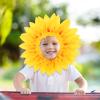 Abaodam 3Pcs Sunflower Headgear Set Kids Flower Headpiece Costume Accessories for Party Festival Dance Cosplay view 2