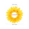Abaodam 3Pcs Sunflower Headgear Set Kids Flower Headpiece Costume Accessories for Party Festival Dance Cosplay view 4