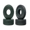 Little Guy Racing Gripper LG4 1.0 InchTires Compatible with 1/24 RC Axial SCX24, RGT, Element, Enduro, URUAV (4 Tires per Order), Black, 63mm x 21mm x R1 + Free Bottomline Decals Sticker view 2