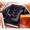1968 Pontiac Firebird Orange Metallic Drag Outlaws Series Limited Edition to 400 Pieces Worldwide 1/18 Diecast Model Car by Acme A1805217 view 3