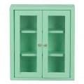 1:12 Dollhouse Wall Cabinet, High Simulation Birch Wooden Doll House Wall Cabinet Furniture Accessory Furniture Dollhouse Accessories (Green)