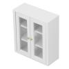 VBESTLIFE 1:12 Scale Dollhouse Wall Cabinet, Birch Wood Miniature Furniture for Dollhouse Decor Living Room Kitchen Bedroom Accessories view 1