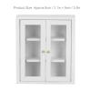 VBESTLIFE 1:12 Scale Dollhouse Wall Cabinet, Birch Wood Miniature Furniture for Dollhouse Decor Living Room Kitchen Bedroom Accessories view 2