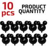 10 PCS Black Mouse Head Foil Balloons for Kids 24" Murine Mylar Balloons for 1st Birthday Mouse Head for Kids Party Decoration and Birthday Party Supplies view 2