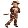 Fun Costumes Trendy Giraffe Costume - Jumpsuit, Headband, Giraffe Toddler Outfit, Brown (2T) view 1