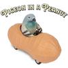Accoutrements Archie Mcphee Pigeon in a Peanut Pull Back Toy Car (13038) view 2