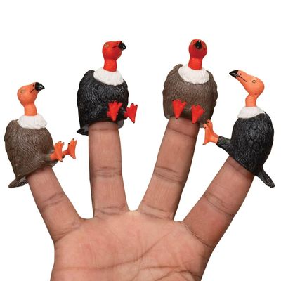 Accoutrements Archie McPhee Finger Vultures Finger Puppets (Set of 4)