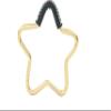 Buggy Gear Star Hook by BUGGYGEAR Gold/Navy Leather - The Perfect Way to Carry Your Baby Diaper Bag - Use The Hook on Your Stroller Handle Bars and Let The Hooks Do The Work view 1