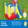 H2OGO! Slidetastic Mega Bouncer Bounce House (9' x 8'5" x 84") | for Indoor and Outdoor Play | Perfect for Kids Ages 3+ view 4