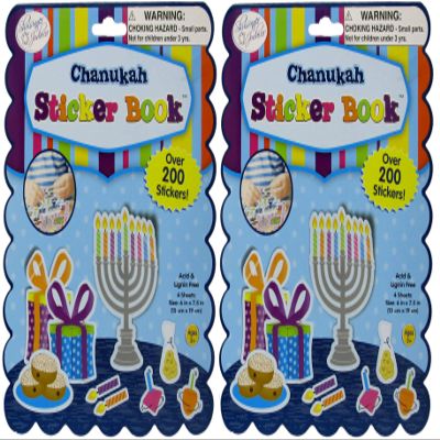 Judaica and Chanukah Sticker Pack - Over 300 Full Color Stickers (#1)