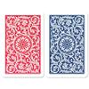 Copag 1546 Design 100% Plastic Playing Cards, Bridge Size (Narrow) Red/Blue (Jumbo Index, 6 Sets) view 4