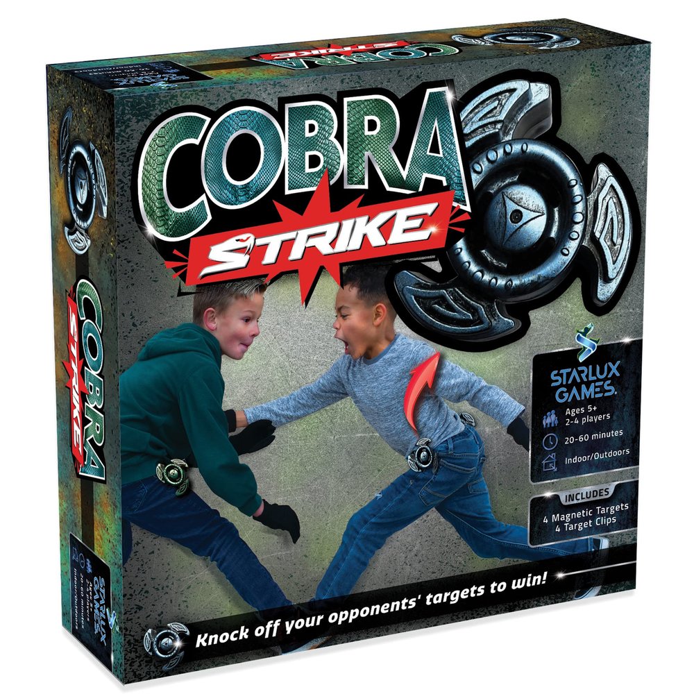 For Wrestling & Karate Fans: Cobra Strike  Aim for the Target, Defend Your Own | Ages 5+, 2-4 Players | Active, Outdoor Toys for Ages 8-12+ | Sports Gear for Youth | Teen Boy Gifts | By Starlux Games