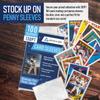 Premium Penny Sleeves for Trading Cards | Soft Trading Card Sleeves for Baseball Cards, Ultra Clear Plastic Pro Sports Card Sleeve, Football, MTG Collector Sleeve (Standard + Thick Options Available) view 3