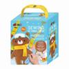 Avenir 6301816 DIY Sewing Kit, Sewing Bear with Snowboard, Neck Animal, Craft Kit for Children, Creative Kit, from 6 Years view 1