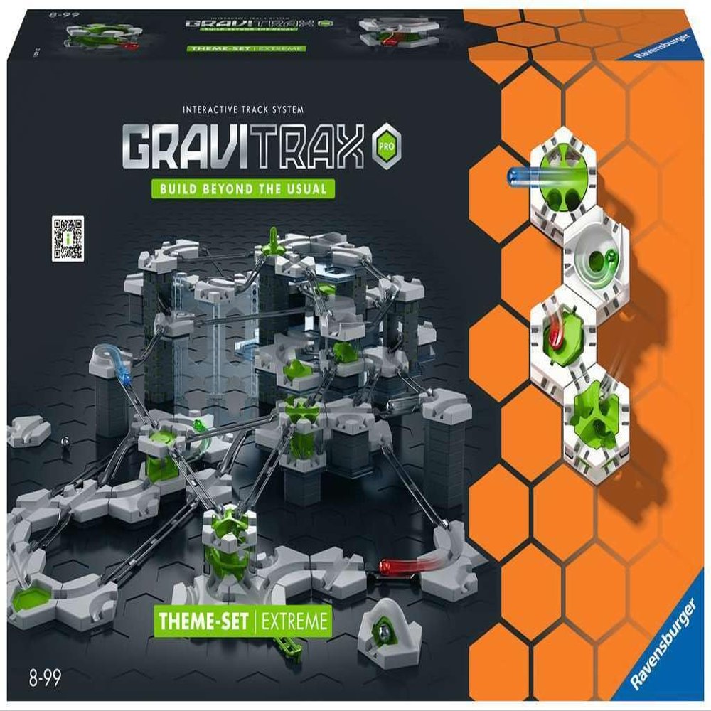 Ravensburger - GraviTrax PRO - Extreme Starter Set - 22432 - STEM Construction Toy - Creative Marble Runs - 194 Pieces - for Kids Ages 8 and Up