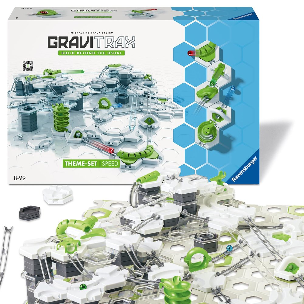 Ravensburger - GraviTrax - Speed Starter Set (185 Pieces) - Marble Run - Creative Construction Toy - Build-Your-Own Marble Track - Ages 8 and Up