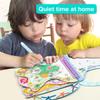 Avenir Reusable Water Coloring Book for Toddlers 3-5  Mess-Free Paint-with-Water Travel Toy Airplane Activities Road Trip Quiet Book, Water-Reveal Activity Pad, 3-in-1 Creative Set view 4