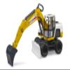 Bruder 03413 Mobile Excavator Yellow/White view 1
