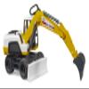 Bruder 03413 Mobile Excavator Yellow/White view 2