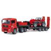 Bruder 02774 Man TGA Low Loader Truck with Manitou Loader view 1