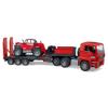 Bruder 02774 Man TGA Low Loader Truck with Manitou Loader view 2