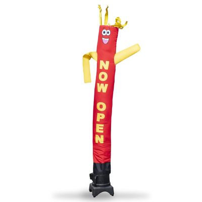 Now Open 8 Foot Tall Inflatable Tube Man Air Powered Waving Puppet, Air Blower Motor Included with 6 Foot Dancer by Feather Flag Nation