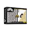 Copag 1546 Design 100% Plastic Playing Cards, Bridge Size (Narrow) Black/Gold (Standard Index, 6 Sets) view 3