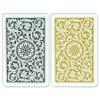 Copag 1546 Design 100% Plastic Playing Cards, Bridge Size (Narrow) Black/Gold (Jumbo Index, 6 Sets) view 4