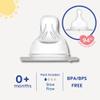 MAM Bottle Nipples Slow Flow Nipple Level 1, for Newborns and Older, SkinSoft Silicone Nipples for Baby Bottles, Fits All MAM Bottles, 4 Pack view 2