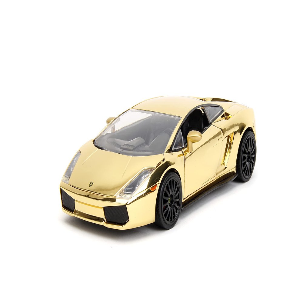 Jada Fast & Furious 1:24 Lamborghini Gallardo Gold Chrome Die-Cast Car, Toys for Kids and Adults