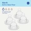 MAM Baby Bottle Nipples Extra Slow Flow Size 0, for 0+ Month Newborn Babies, Skin Soft BPA Free Silicone, 94% Nipple Acceptance, Fits All MAM Bottles, Developed with Medical Experts, Made in Europe view 2