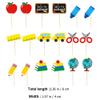 Back to School Cupcake Toppers 18 Pieces with 9 Unique School-Themed Flags for Classroom Parties and Dessert Decorations view 2