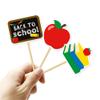 Back to School Cupcake Toppers 18 Pieces with 9 Unique School-Themed Flags for Classroom Parties and Dessert Decorations view 3