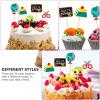 Back to School Cupcake Toppers 18 Pieces with 9 Unique School-Themed Flags for Classroom Parties and Dessert Decorations view 4