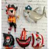 Pirate balloon and pirate ships with shark balloon 5 PC Set view 2